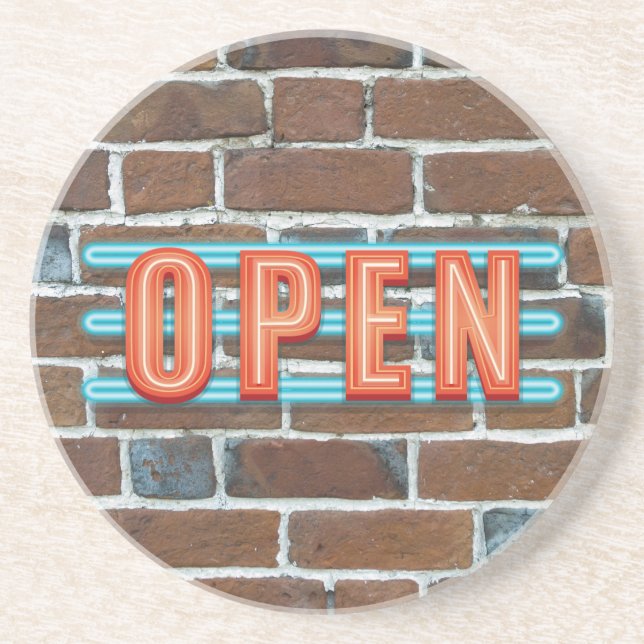 OPEN SIGN COASTER (Front)