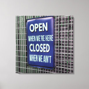 Open Sign Funny, Closed Sign Funny