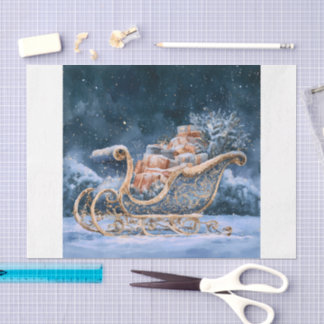 Open Sleigh Tissue Paper
