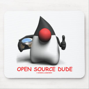 Open Source Dude (Software Developer Duke) Mouse Pad