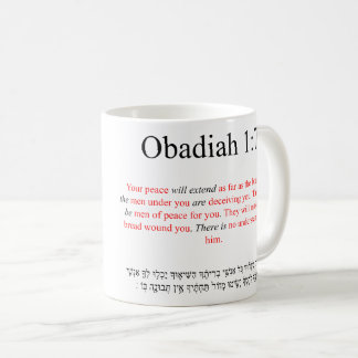 Open Source Translation Obadiah 1:7 Mug