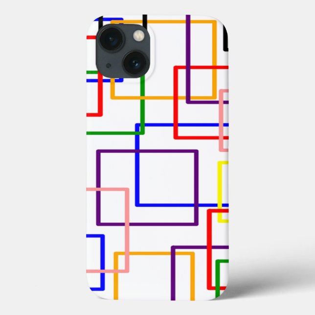 Open Squares Case-Mate iPhone Case (Back)