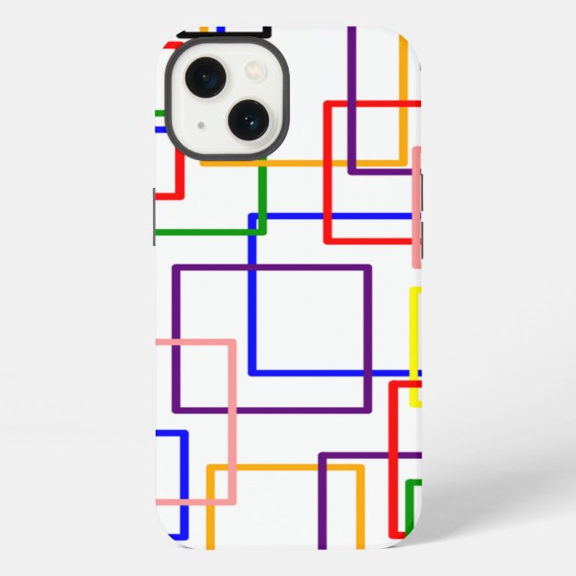 Open Squares iPhone Case (Back)