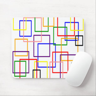 Open Squares Mouse Pad