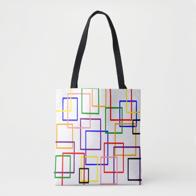 Open Squares Tote Bag (Front)