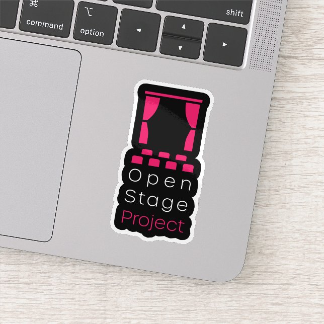 Open Stage Project Vinyl Sticker (Detail)