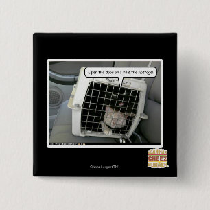 Open the door 15 cm square badge