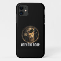 Open The Door Funny Cat Meme Cat Gang Humour Desig