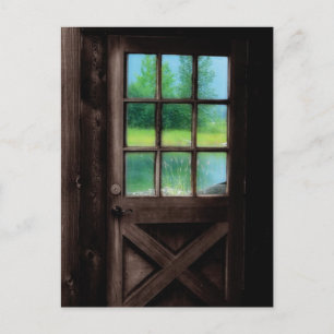 Open the Door to the Outside Postcard