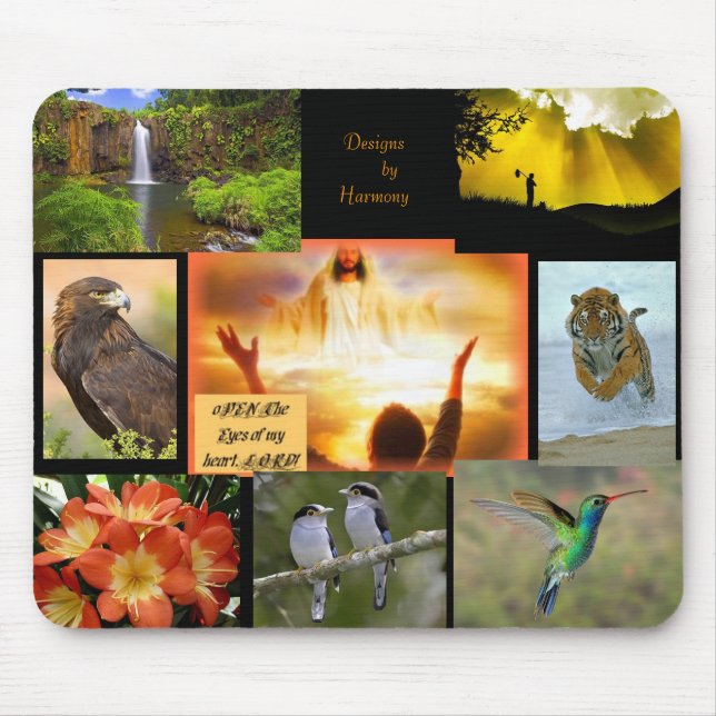 Open The Eyes of My Heart Lord Mousepad (Front)