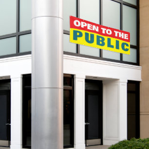 Open To The Public Event  Banner