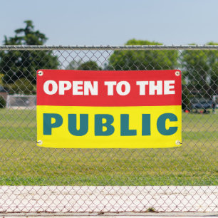 Open To The Public Event Banner