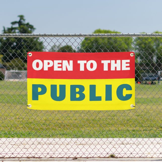 Open To The Public Event  Banner (Insitu)