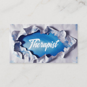 Open Up to Therapy Therapist  Business Card