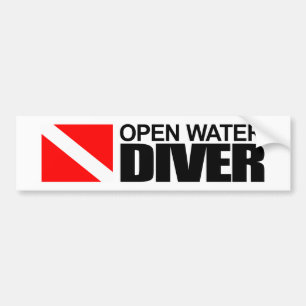 Open Water Diver Bumper Sticker