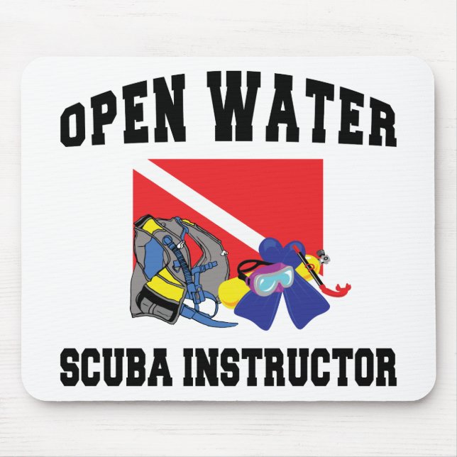 Open Water SCUBA Instructor Mouse Pad (Front)