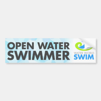 Open water swimmer bumper sticker