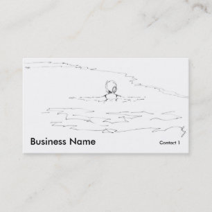 Open Water Swimming Business Cards