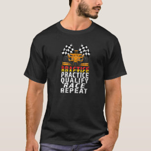 Open Wheel Formula Racing Car Practice Qualify Rac T-Shirt