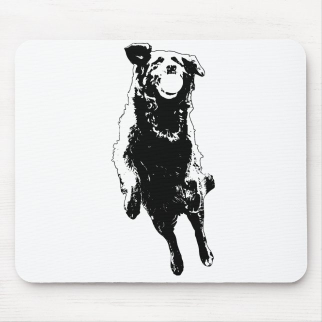 Open whites, sharp pose mouse pad (Front)