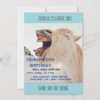 "Open Wide for Birthday Surprises!" Invitation