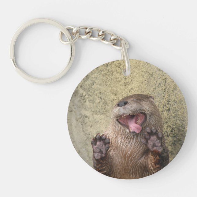 Open Wide! Otter Keychain (Front)
