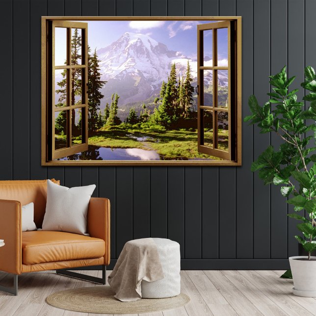 Open Window at Mt. Rainier Poster (Creator Uploaded)
