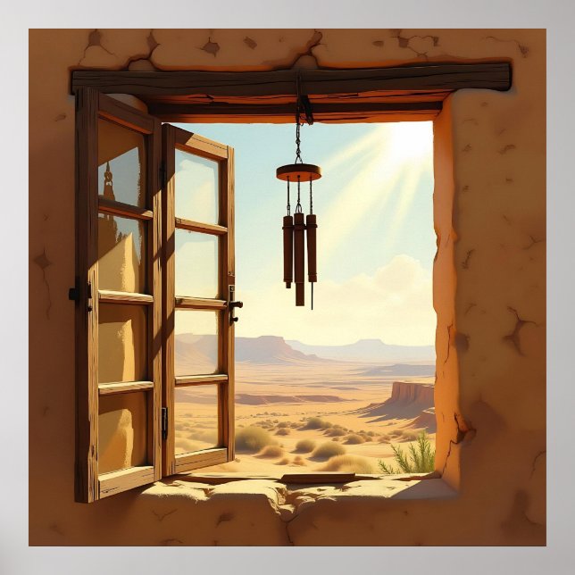 Open Window in the Desert  Poster (Front)