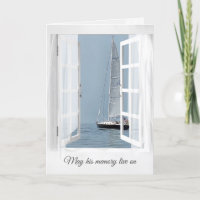 Open Window With Sailboat for Sympathy