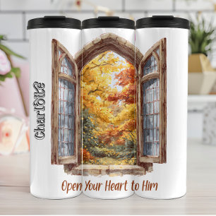 Open Your Heart to Him Thermal Tumbler