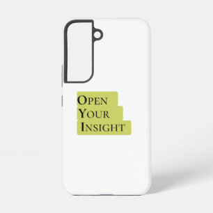 Open Your Insight   Inspirational Minimalist Phone Samsung Galaxy Case
