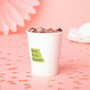 Open Your Insight Inspirational Paper Cup Design