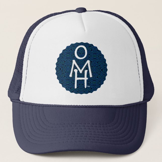 Open your Mind, open your Heart. Be human, be kind Trucker Hat (Front)