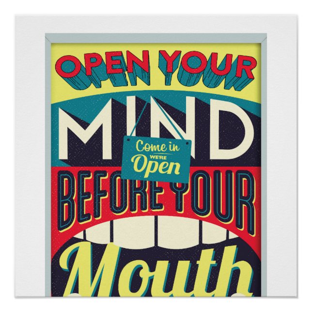 Open Your Mind Poster (Front)