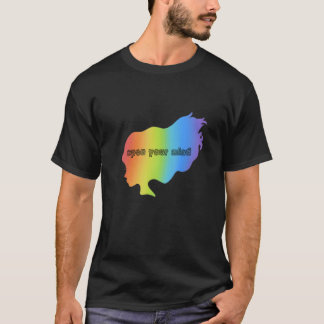 Open Your Mind Rainbow Afro Women Empowerment 1 T-Shirt