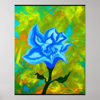Opened Blue Poster