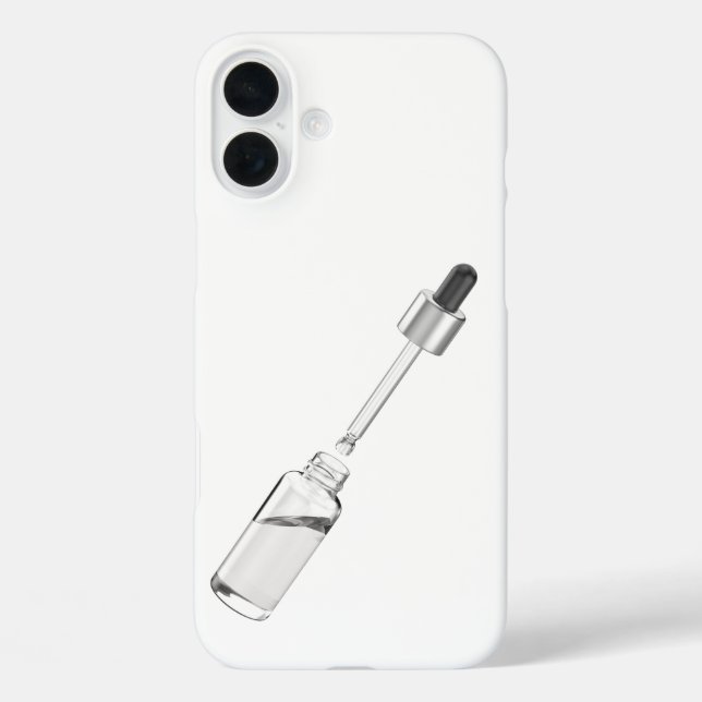 Opened glass dropper bottle with pipette Case-Mate iPhone case (Back)