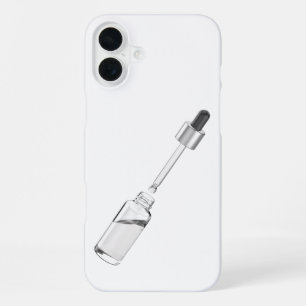 Opened glass dropper bottle with pipette iPhone 16 plus case