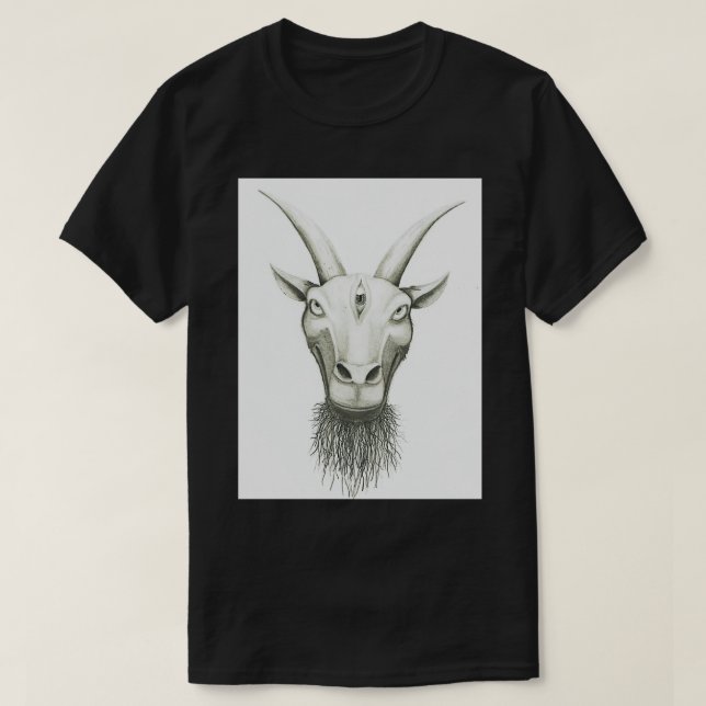 Opened Third Eye Goat Classic TShirt (Design Front)