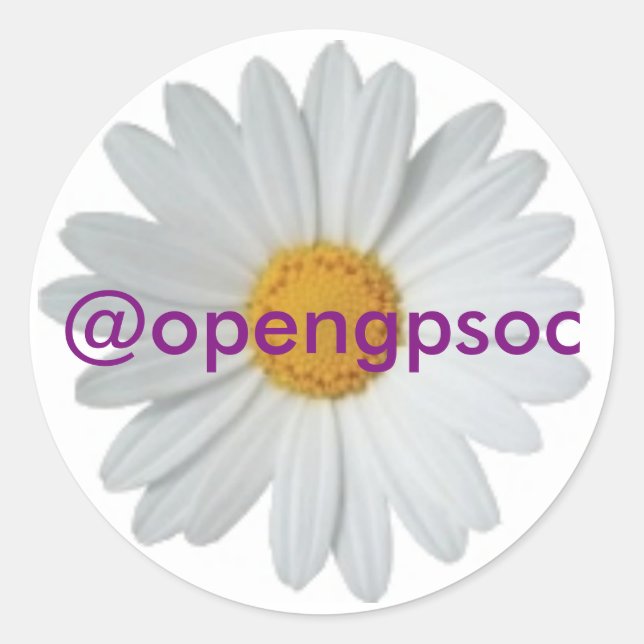 openGPSoC round stickers (Front)