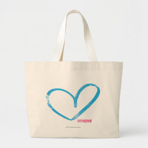 OpenHeart Aqua Large Tote Bag