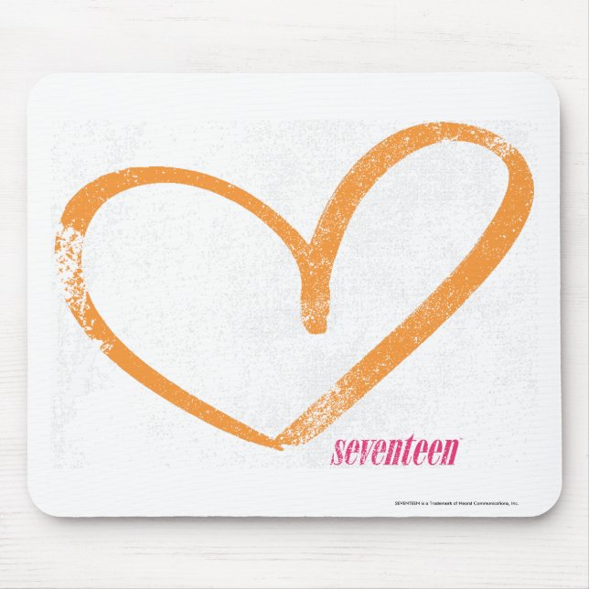 OpenHeart Orange Mouse Pad (Front)