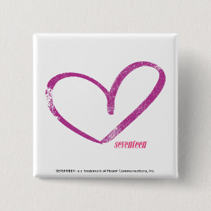 OpenHeart Purple 15 Cm Square Badge