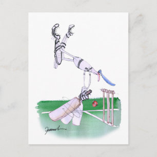 Opening Bat - cricket, tony fernandes Postcard