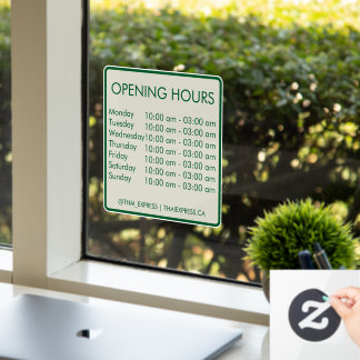 Opening Hours - 4x4 - English