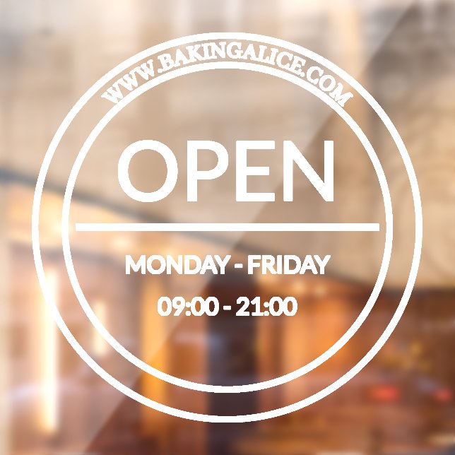 Opening hours Circle (Sheet 2)