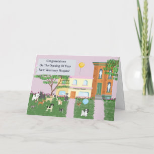 Opening of New Veterinary Hospital Card