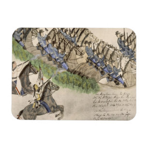 Opening of the Battle of the Little Big Horn (ink Magnet
