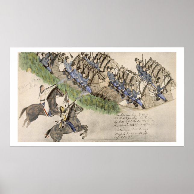 Opening of the Battle of the Little Big Horn (ink Poster (Front)