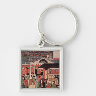 Opening of the First Railway in Japan Key Ring